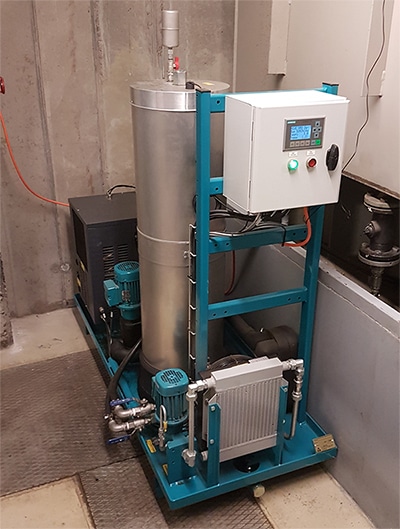 turbinenöl-filter für gegendruckturbine, varnish removal unit